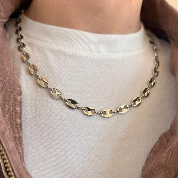 Y2k 2000s silver chain necklace - Picture 4 of 8